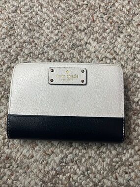 kate spade Two-Tone Leather Card Wallet